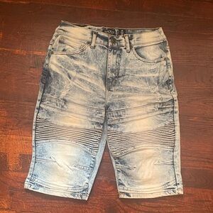 Polo by Ralph Lauren Blue Jean Shorts Distressed Vintage Style